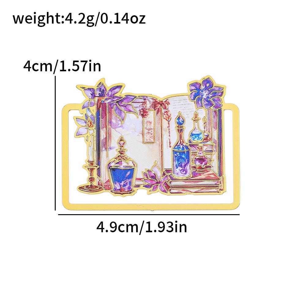 1pc Metal Hollow Bookmark High Quality Book Page Clip Reading Bookmark For Students Art Lovers