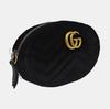 [Gebraucht] Marmont Gold Logo gesteppte Samt Brusttasche - Ausgezeichnet #14ET82E