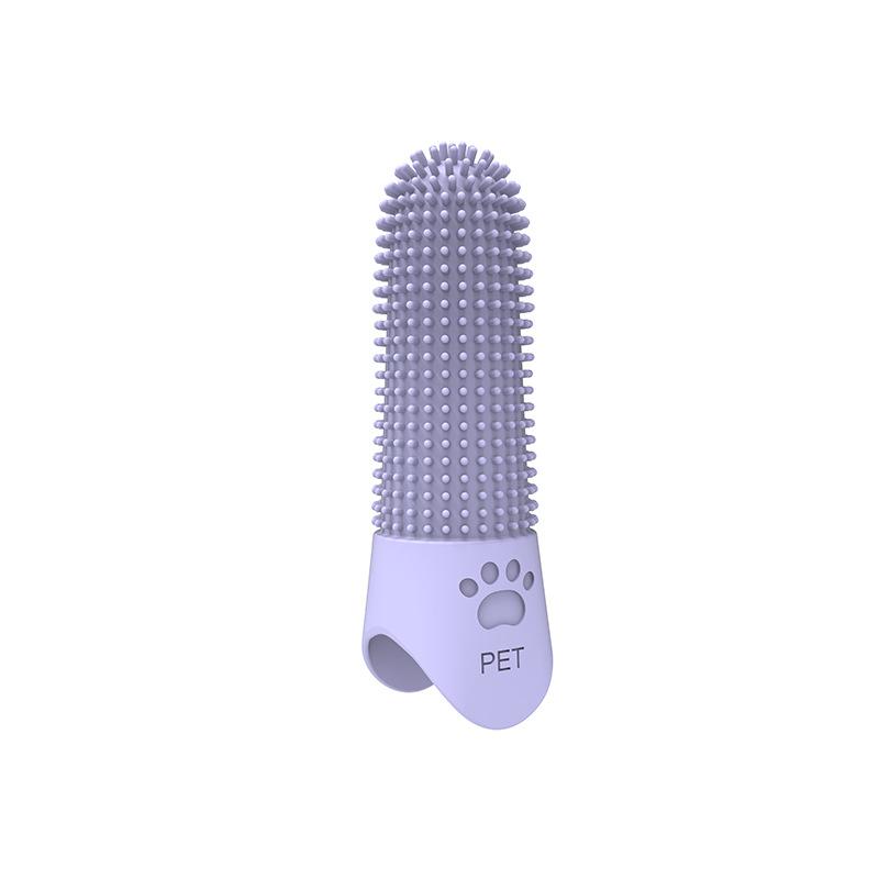 Soft Dog Toothbrush 360° Cleaning Teeth Dental Plaque Care Tools Food Grade Silicone Pet Finger Toothbrush Dog Accessories