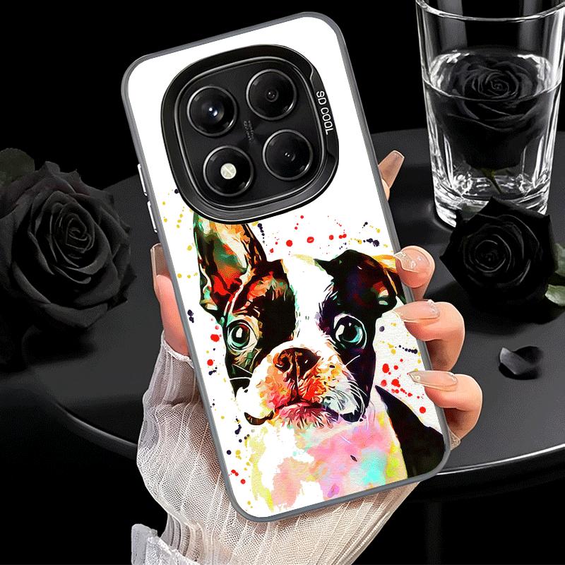 French Bulldog Dog Pug Design Soft Phone Case for Xiaomi Redmi Note 13 14 15 Pro Plus 12S 12 11S 11 11T 10S 10 Shockproof Cover