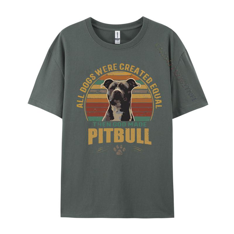 PitBull Vintage Tshirt Unisex T Shirts Funny Printed T Shirts Combed Cotton Top Tshirt Graphic T Shirts Unisexs Clothing