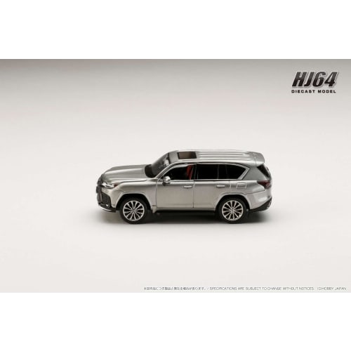 HJ64 1/64 Scale LEXUS LX600 F Sport Sonic Titanium Finished Product