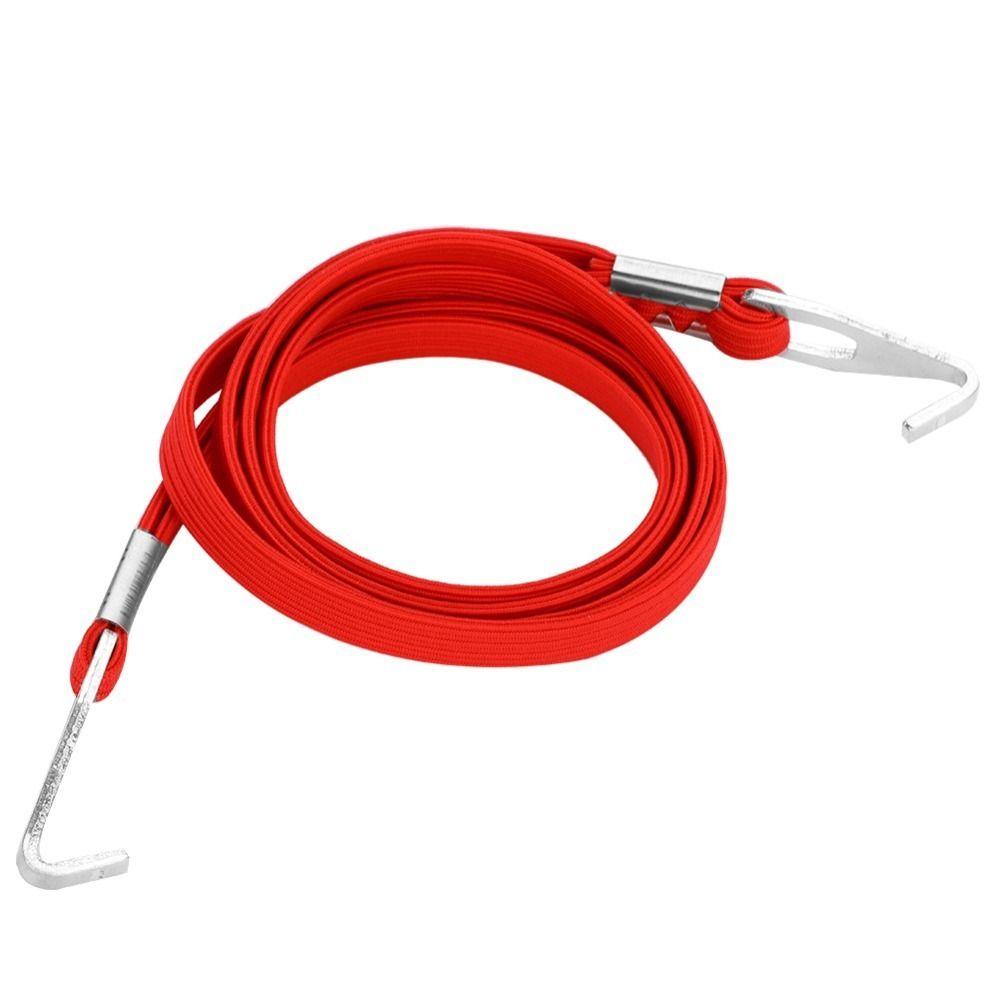 Strong Elastic Luggage Strap Rubber Band Heavy Duty Bike Luggage Rope with Aluminum Alloy Hooks Portable Bike Luggage Strap