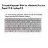 Silicone Keyboard Protective Film for Microsoft Surface Book 2/3 & Laptop 2/3