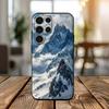 Snow Mountain Scenery Phone Silicone Case For Samsung S24,22,20,23,21,20 Ultra Plus Lite 5G Print Silicone  Cover