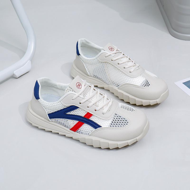 

Новые летние дышащие белые туфли для женщин, повседневные туфли с низким берцем, туфли на платформе, женские туфли на платформе 40 синий