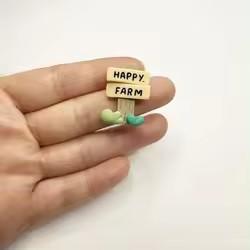 Cute Forest Farm Animal Life Theme Flat Back Resin Charm DIY Accessory for Souvenir or Fairy Model Artificial Style