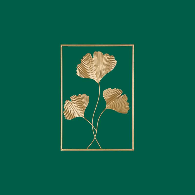 

1 шт., железный лист гинкго, форма листа, гостиная, диван, фон, настенные подвесные украшения, металлические