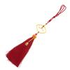 Chinese Style Cloud Shaped Lock Tassel Hanging Ornament Car Rearview Mirror Pendant Home Hanging Decoration Festival Gifts