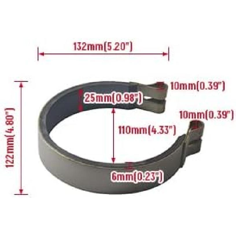 New upgrade 4" Band Brake & 4" Brake Drum with clip & Pin Kit for Go Kart Yard Cart Mini Bike ATV