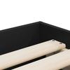 Bed Frame with Drawers Black 75x190 cm Engineered Wood