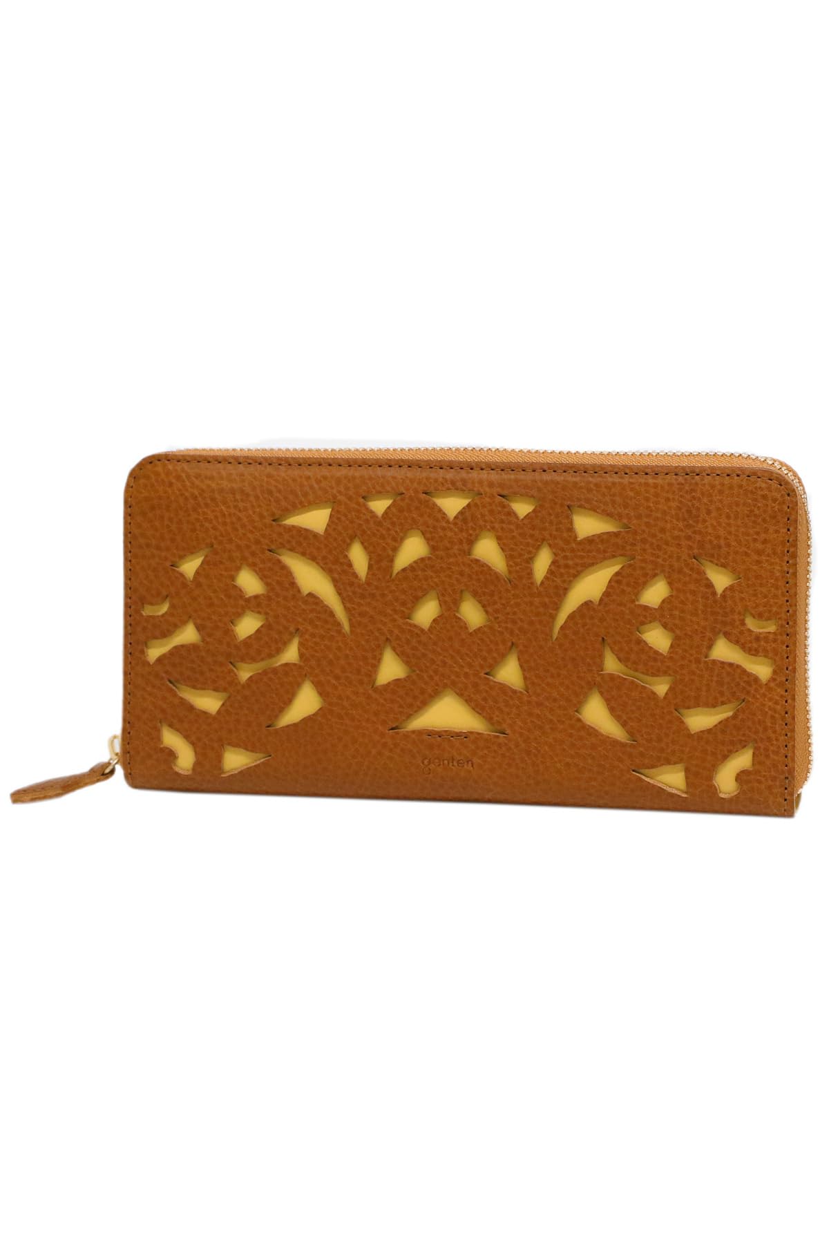 

Довгий гаманець на круглій блискавці коричневий [Genten] жіночий GE-43960-50 коричневий
