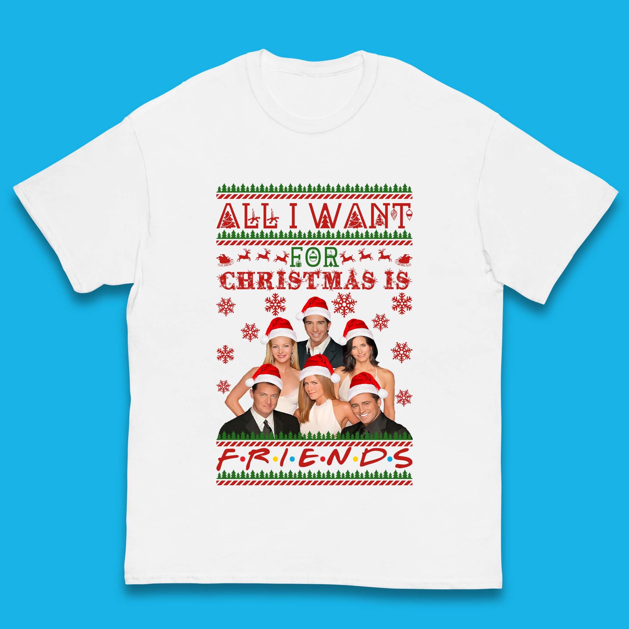 Want Friends For Christmas Kids T-Shirt 140