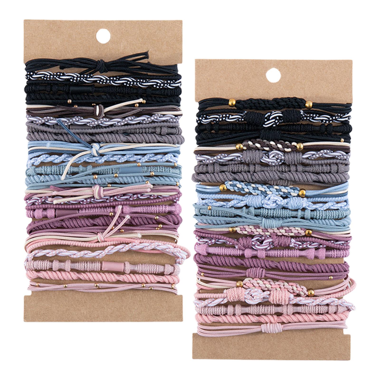 

24Pieces Handmade Hair Ties Set Elastic Hair Bands Elastic Hair Ties Handwoven Hair Accessory Suitable for Any Occasion 1