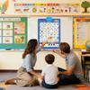 Alphabet Wall Chart Talking Bilingual Interactive Toy Music Spanish And English Preschool Wall Posters for Ages 3-8 Language