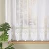 MODESTA - Ready-made Jacquard Curtain with a Straight Hem - 400x160 Cm - White