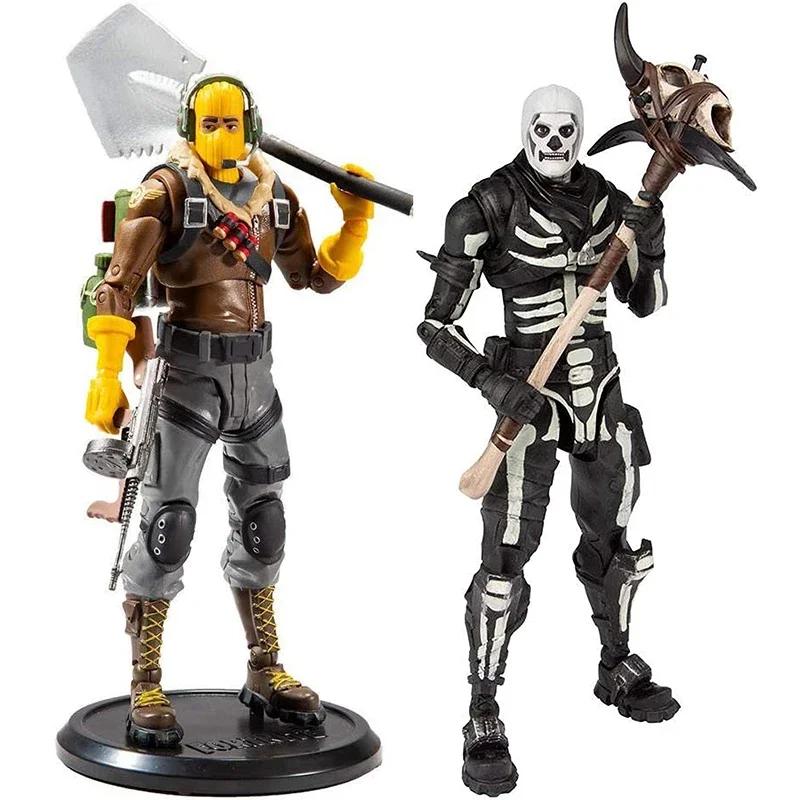 Fortnite Raptor Schwarzer Ritter Totenkopf-Soldat Premium Actionfigur Modell SpielFiguren Modelle