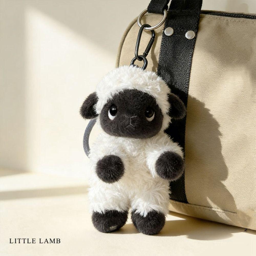 Black Face Valais Blacknose Sheep Doll Stuffed Animal Lamb Plushie Sheep Plush Keychain Kids Toy