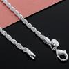 Women's Men's Twist Chain Necklace Charm Fashion Jewelry