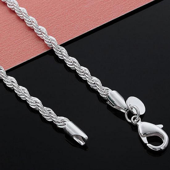 Women's Men's Twist Chain Necklace Charm Fashion Jewelry