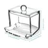 Plastic Cotton Swab Box, Jewelry Box, Storage Box, Crystal Cotton Swab Box, Transparent Cotton Swab Box