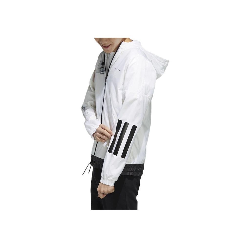 Adidas Neo Mickey Casual Sports Hooded Jacket Men Jackets White EI4535
