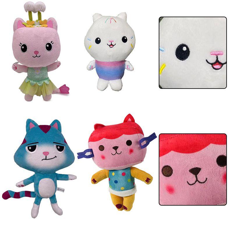 Adorable Gabby Dollhouse Plush Toy Mercat Cartoon Stuffed Animal Mermaid Cat Plushie Doll