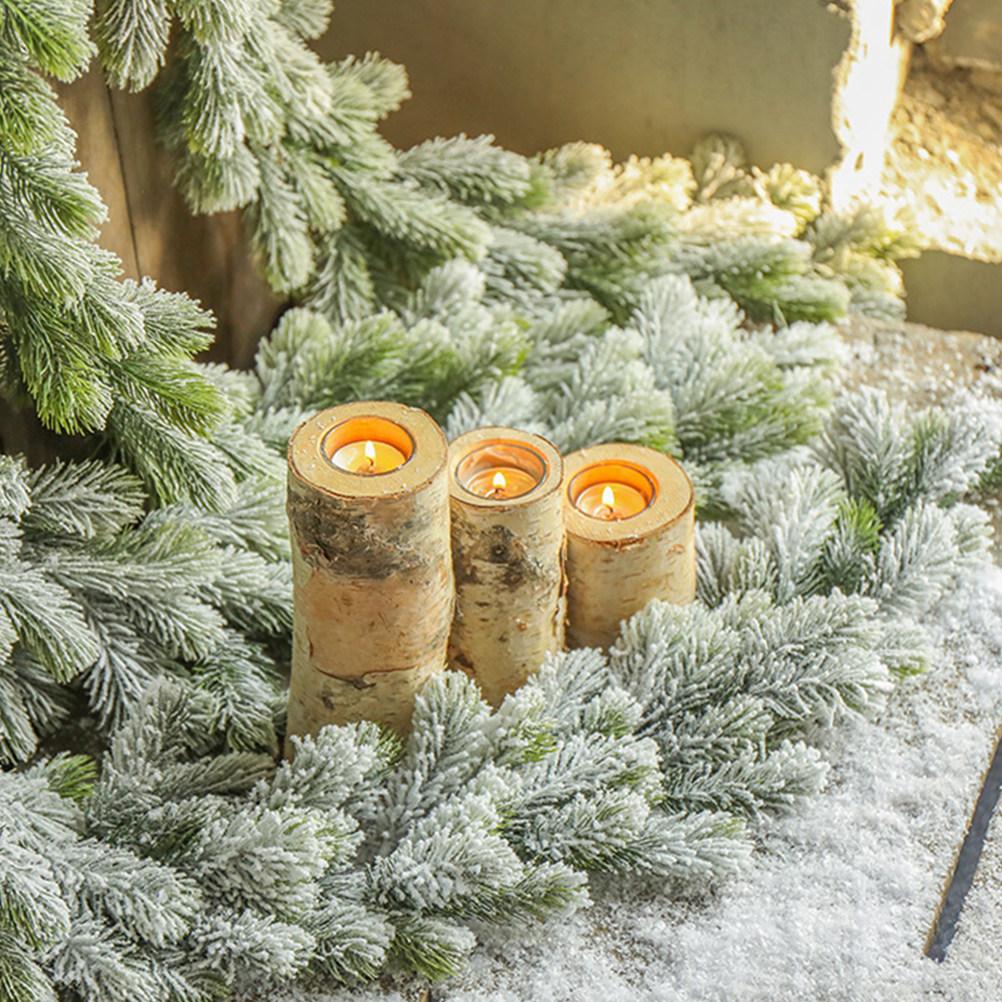 Creative Birch Holder Made of High Quality Wood Natural Finish Candlestick Decor for Cozy Home Ambience Living Room