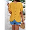 Women's Summer Solid Color Polka Dot Round Neck Short-sleeved Top for Women Shirt