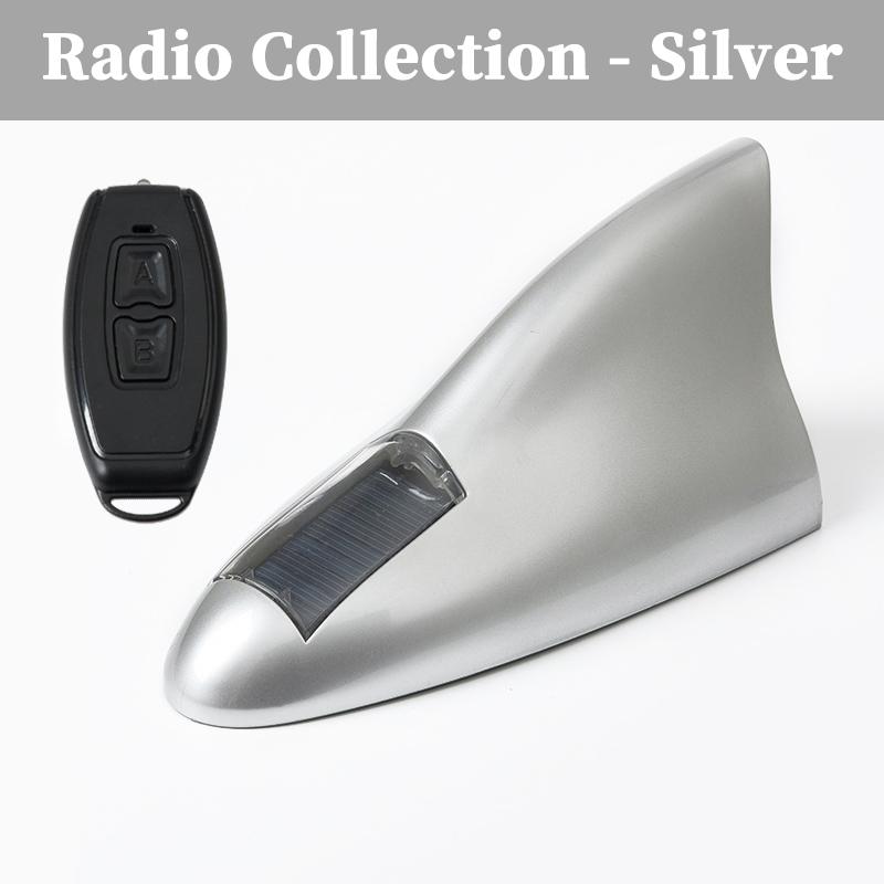 Solar Anti Rear End Collision Flashing Light LED Warning Light Car Shark Fin Antenna Modified General Motors Decorative Light