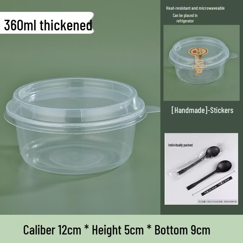 Disposable Round Takeaway Food Container Set