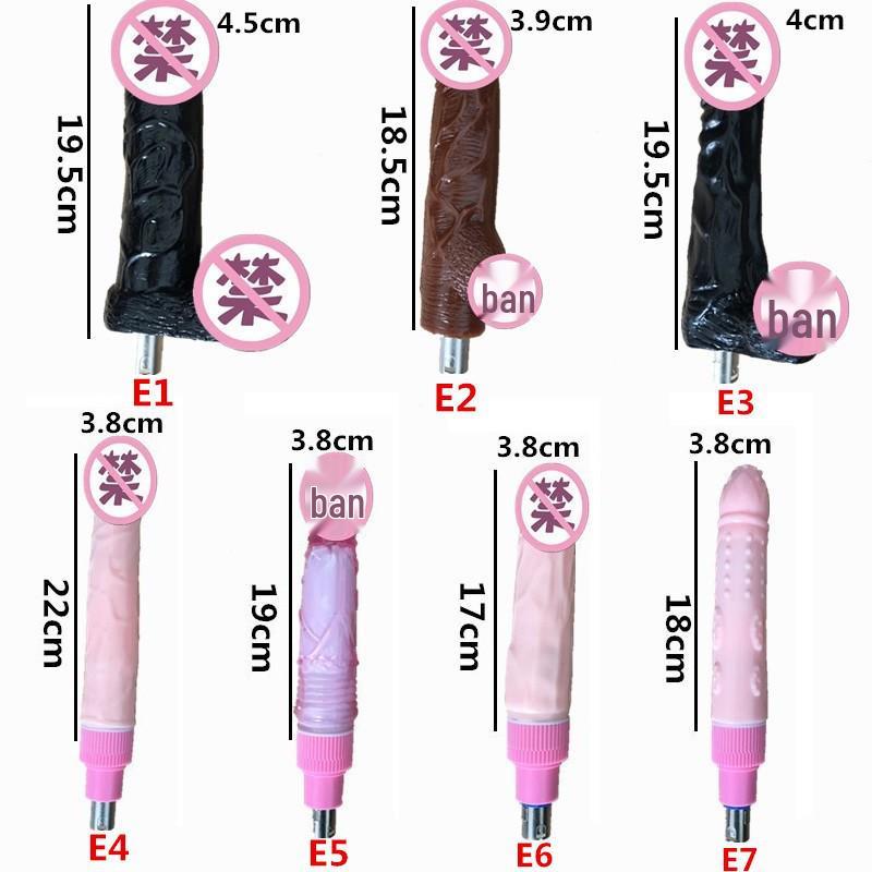 Three-hole Dildo Attachment for Adult Cannon Machine