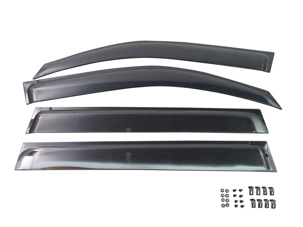 BRIGHTZ Premium Side Door Visors with Hardware for Land Cruiser 200 Compatible with Land Cruiser URJ URJ202 200W [INJ-V-072] URJ202W, UZJ200W, 202,