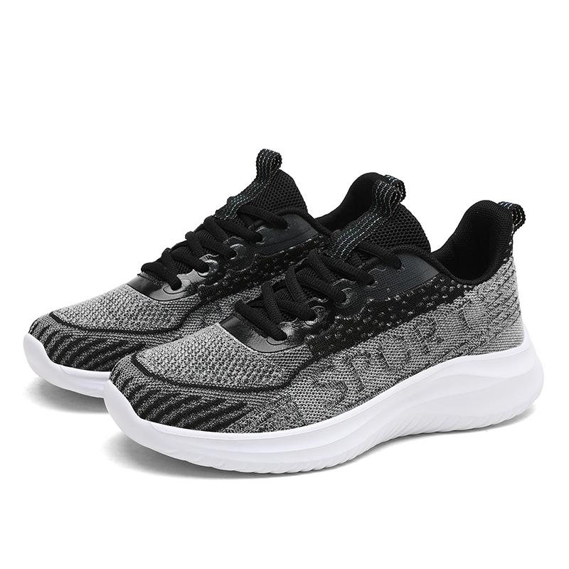 Fashion Summer Mesh Running Thick Soled Lace Up Comfortable Training Breathable Tennis Shock-absorbing Vulcanized Shoes Large Size
