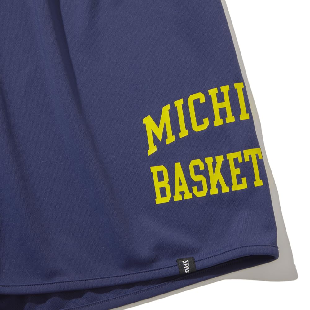 Spalding Michigan Basketball Practice Pants with Arch Logo, Navy, Size XL (SMP24127M)
