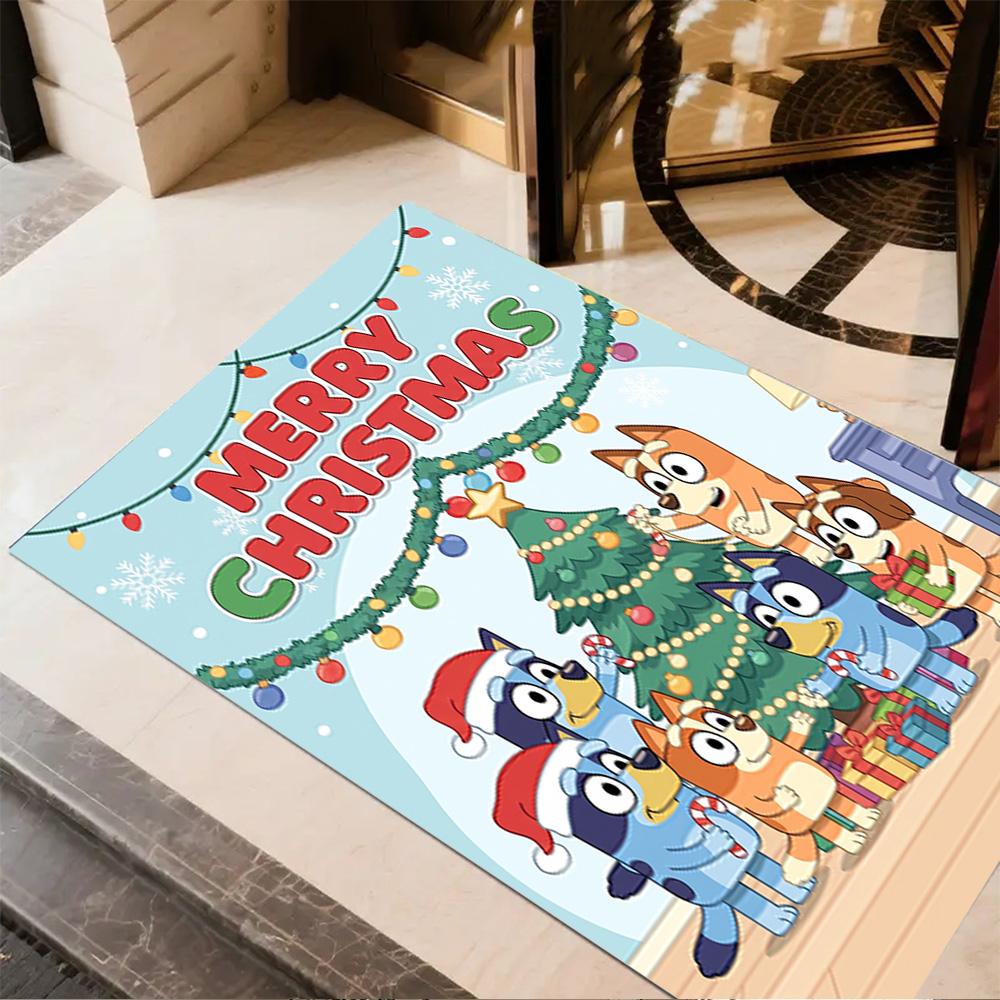 Bluey Bingo Adventure Floor Mat Suitable for Dormitory Decorate room Kitchen Game Room Antislip Carpet Anime Office Decor