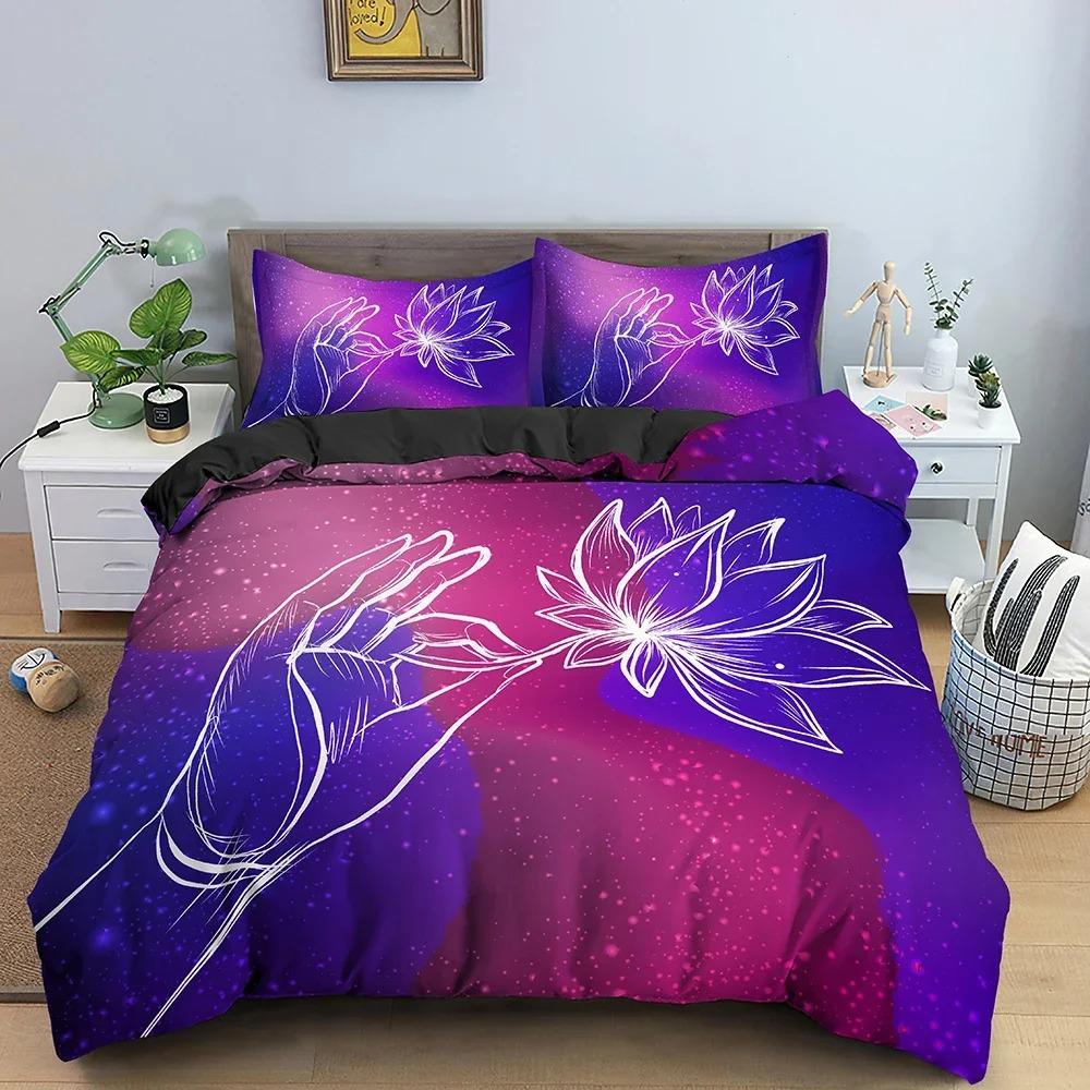 

Seven Chakras Buddha Bedding Set Mandala Duvet Cover Bedroom Comforter Covers With Pillowcase Single King Home Textile 70x133cm 2pcs