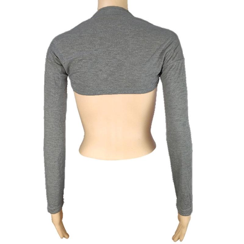 Breathable Woman Shrug Cardigan Shrug Crop Top Skin-friendly Long Sleeve Shawl