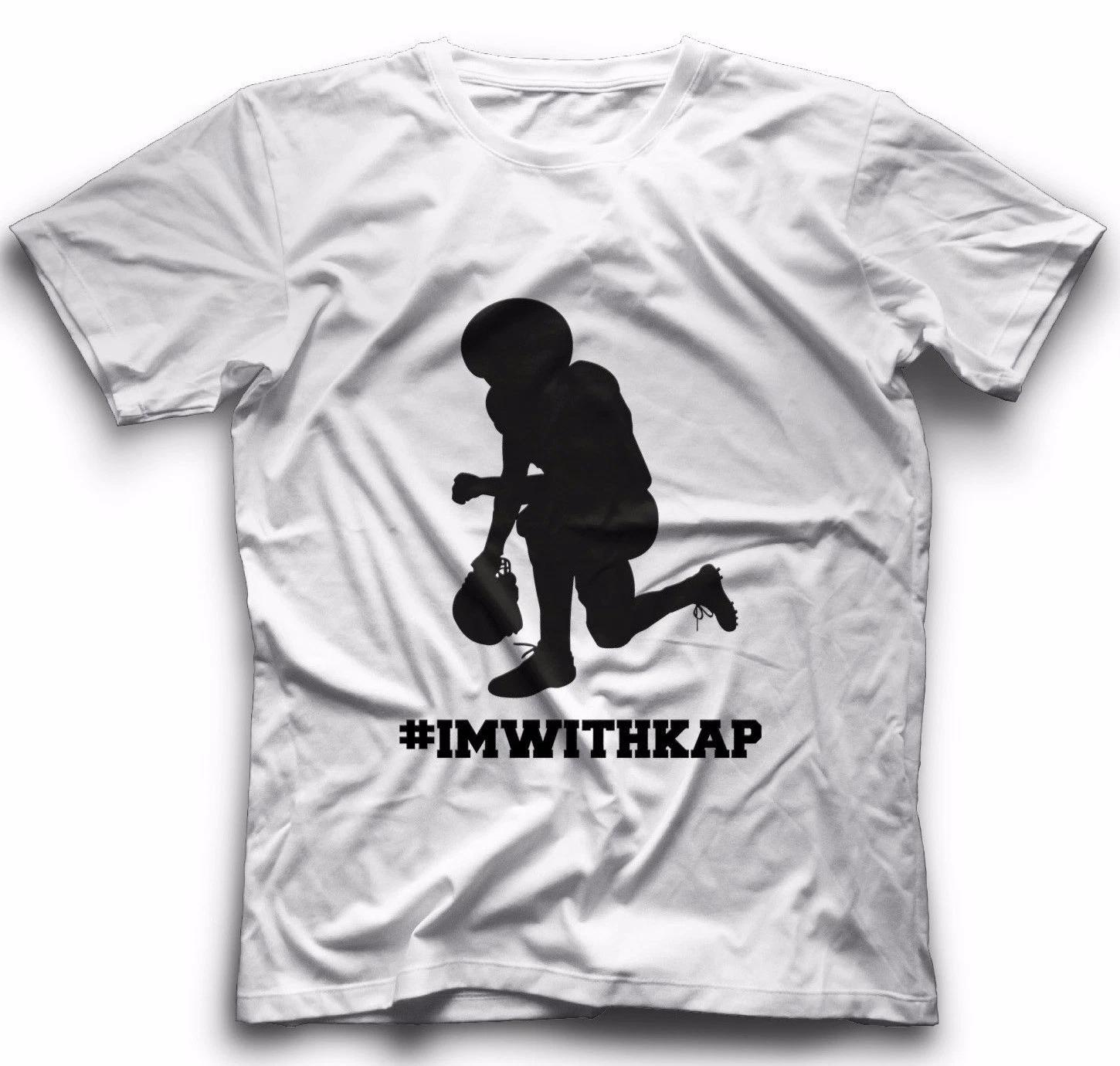 Im With Kap Tee Colin Kaepernick TShirt Take a Knee Protest Shirt Kneel Anthem T 2XL