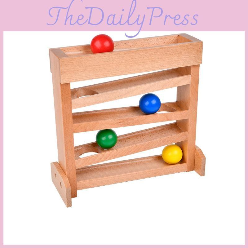 Tracker Toys Visual Toddlers Wooden Ball Track Sensory Supplies Development