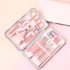 18 In 1 Manicure Set Professional Manicure Pedicure Kit Nail Clippers Set Nail Care Kit Rose Gold