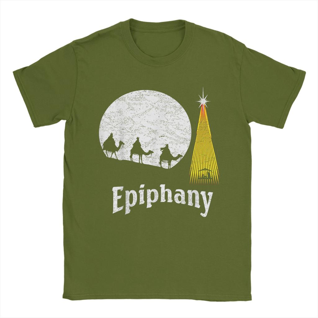 Funny Wise Men Epiphany Three Kings Day T-Shirts Men Round Neck Cotton T Shirt Christian Short Sleeve Tees Party Clothing