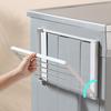 Yousheng Magnetic Folding Storage Rack Wall-mounted Towel Organizer Shelf Magnetic Storage Caddy for Washing Machine Fridge