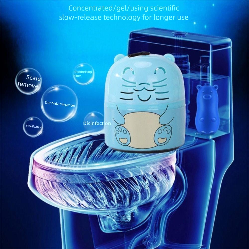 New Little Bear Toilet Bowl Cleaner Stain Removal Deodorizing Cleaner Bottle Peach Smell Retention Toilet Tank Cleaner Bathroom