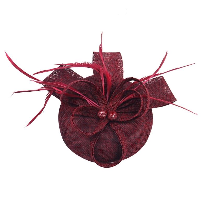 Elegant Hårband Dam Fascinator Huvudbonad Handgjort Håraccessoar För Bröllopsfester Och Temafester
