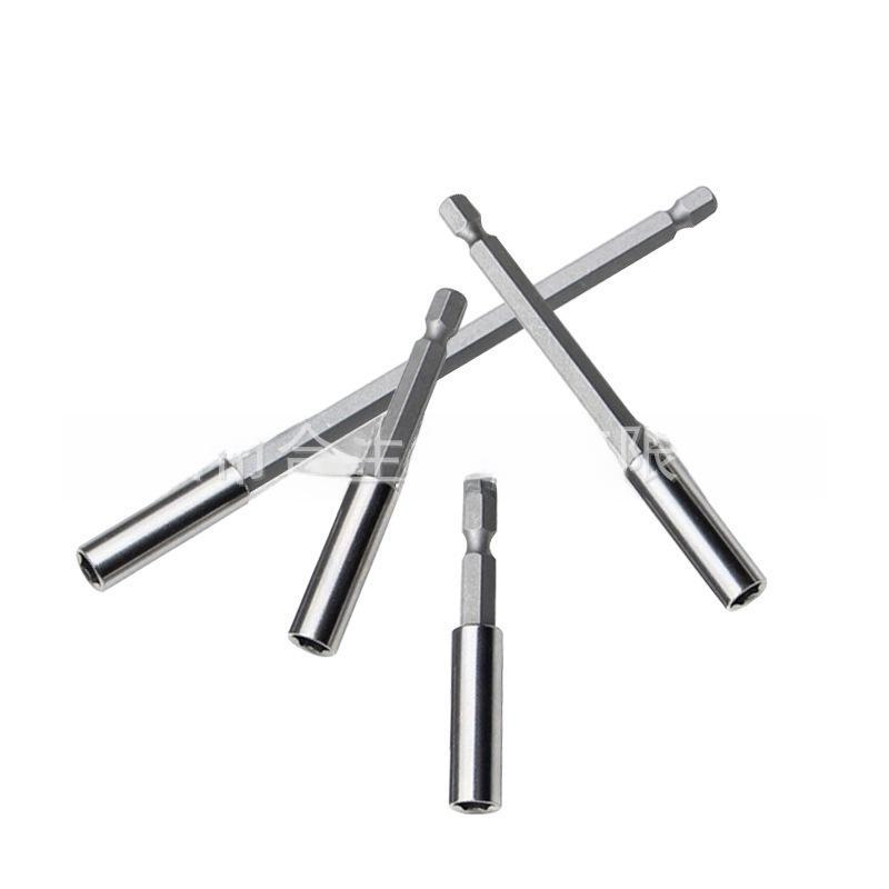Hex Handle Extension Rod Set: 60/75/100/150mm - 1/4" Quick Change Batch Head Connector.