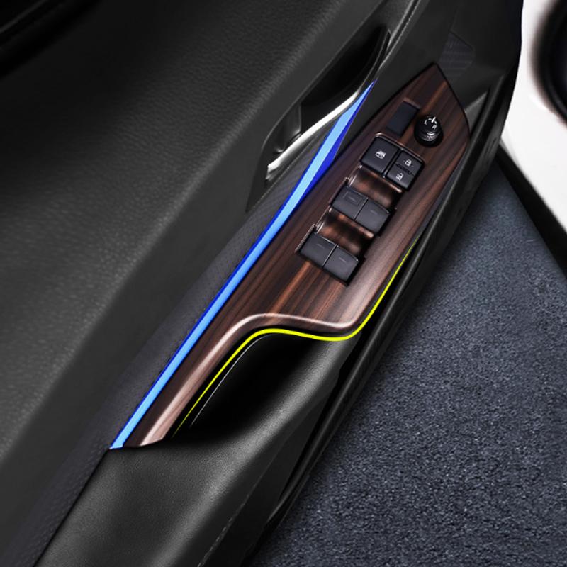 For Toyota C-HR CHR 2016 2017 2018  Window Lifter Panel Frame Covers Window Lifter Panel Car Styling Car Accessories