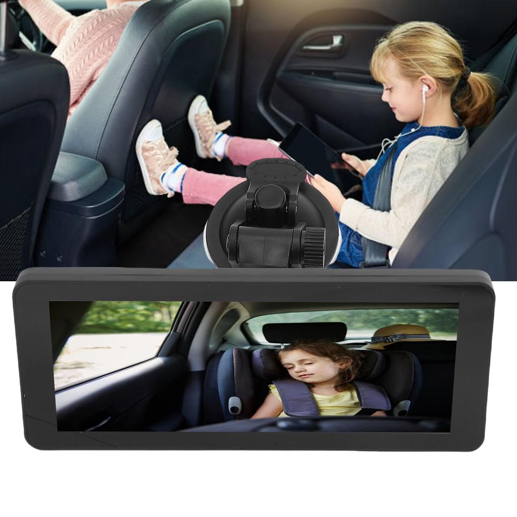 Dual Baby Car Camera with 6.86 Inch Display HD 360 Degree Rotatable   Back  Camera for Car SUV Travel