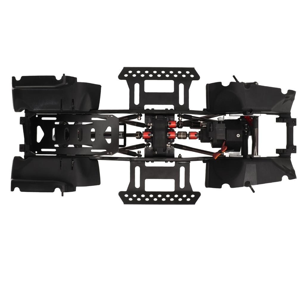 RC Crawler Car Chassis Frame 2 Speed Transmission 4 Shock Absorbers 313mm Wheelbase Chassis Frame