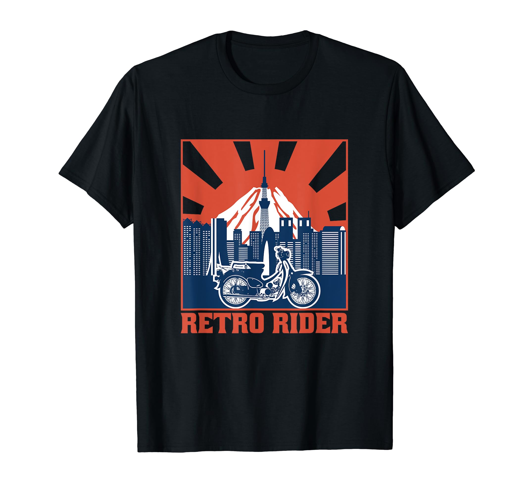 

Super Cub C100 Moped Retro Rider Tokyo Japan T-Shirt